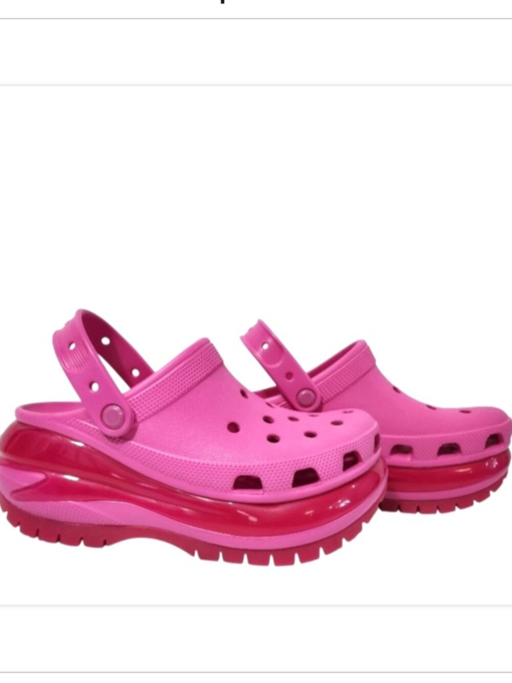 Crocs Mega Crush Platform Clogs Juice Pink/ Barbie Pink